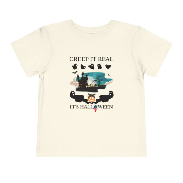 Creepy Halloween Kid's Tshirt Mockup natural color